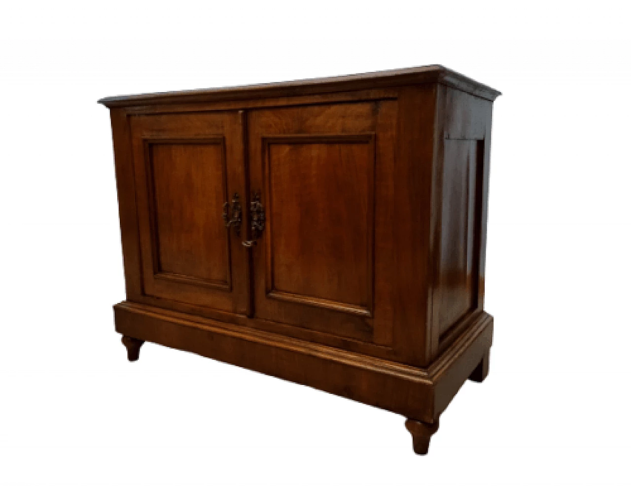 Credenza in noce  a due ante Umbertina, fine '800 1