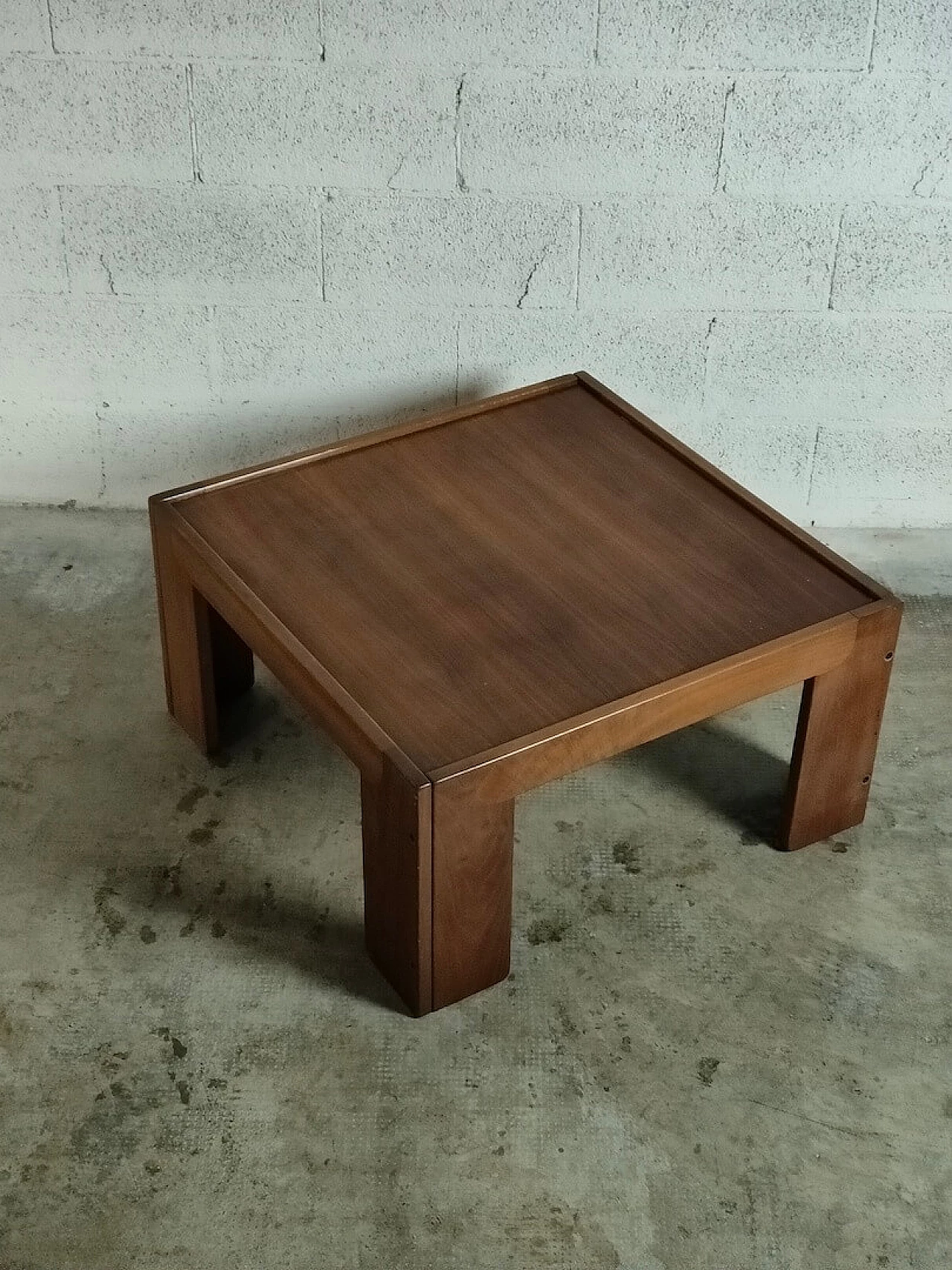 Wooden coffee table by Afra and Tobia Scarpa for Cassina, 1970s 6