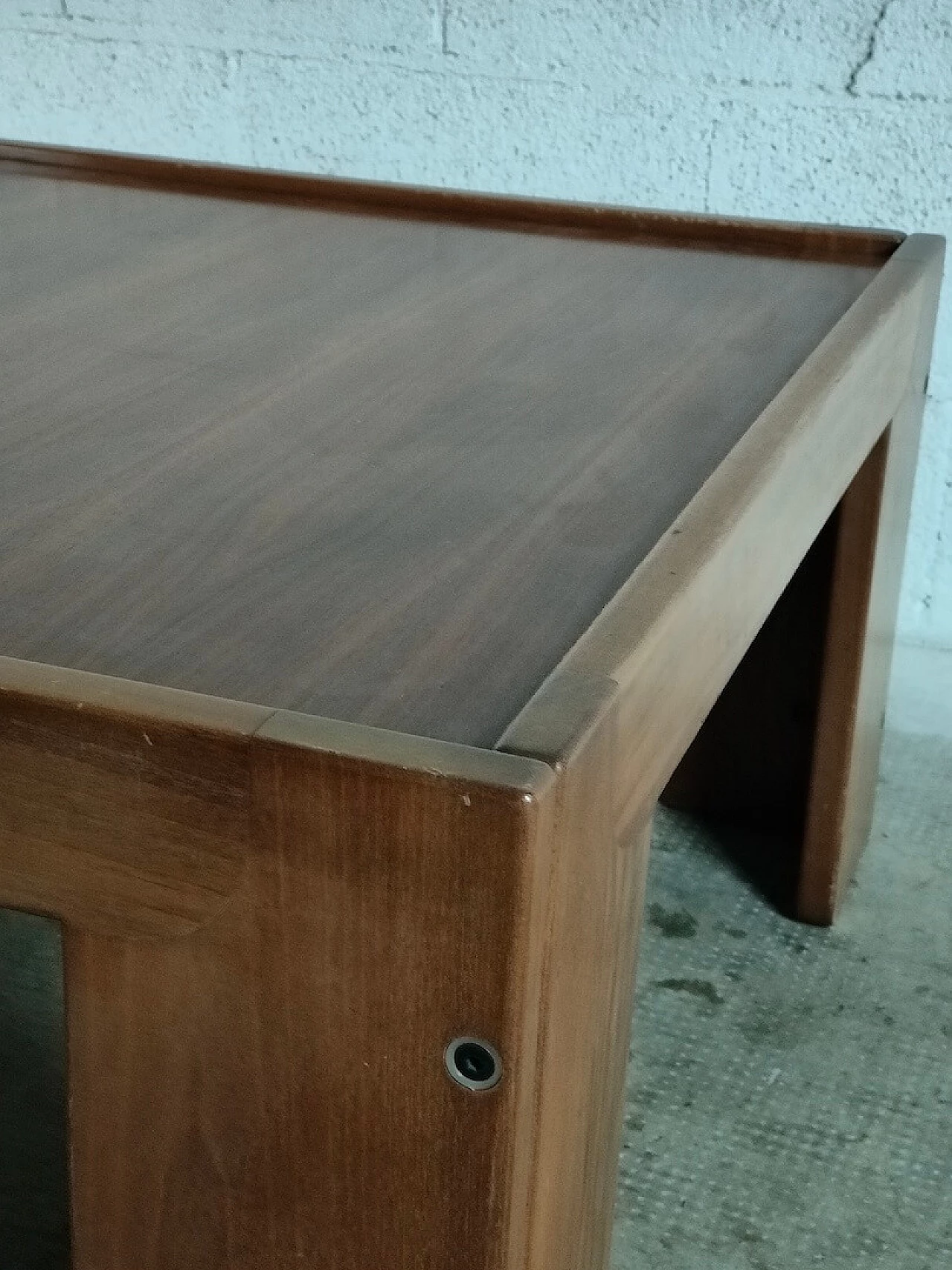 Wooden coffee table by Afra and Tobia Scarpa for Cassina, 1970s 8