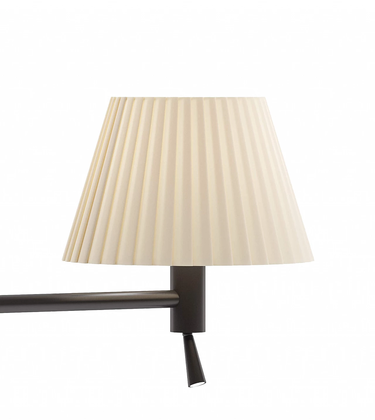 Christie E17 wall lamp in acrylic and pleated fabric 6