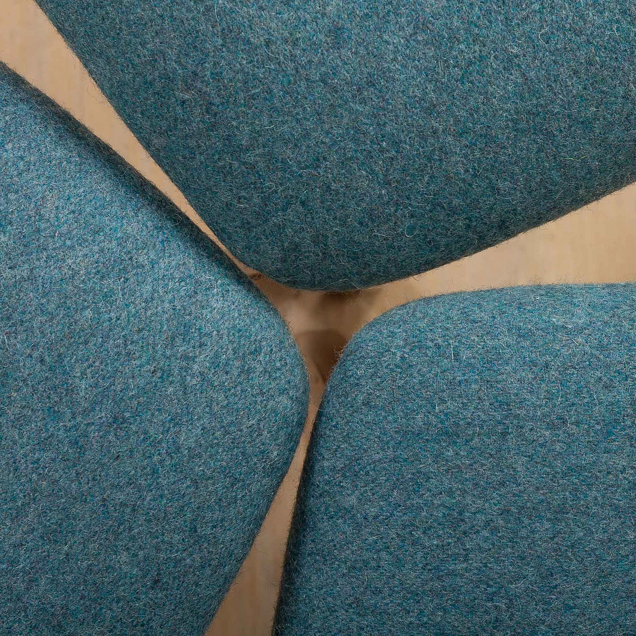 3 Danish teak chairs with wool seat for Farstrup, 1960s 10