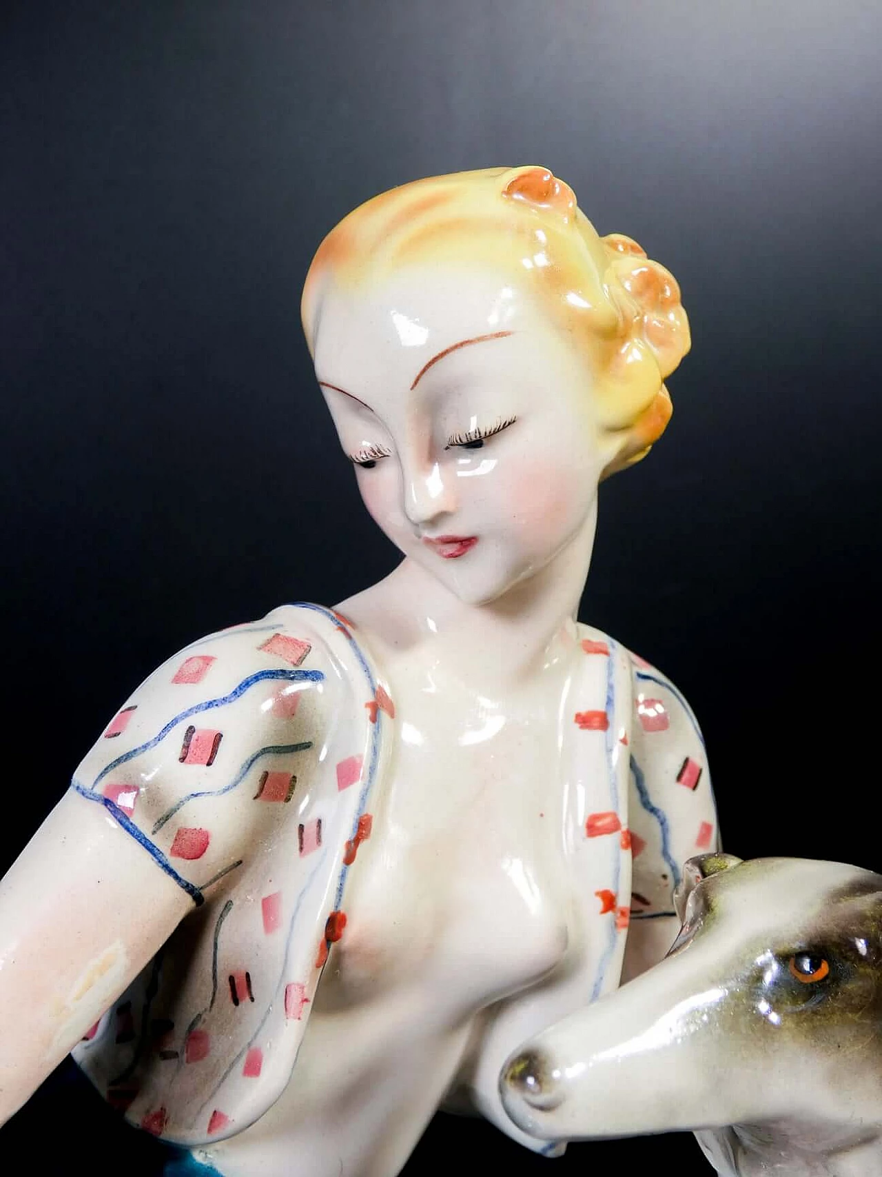 Scultura in ceramica riferibile alla manifattura Lenci, anni '30 5