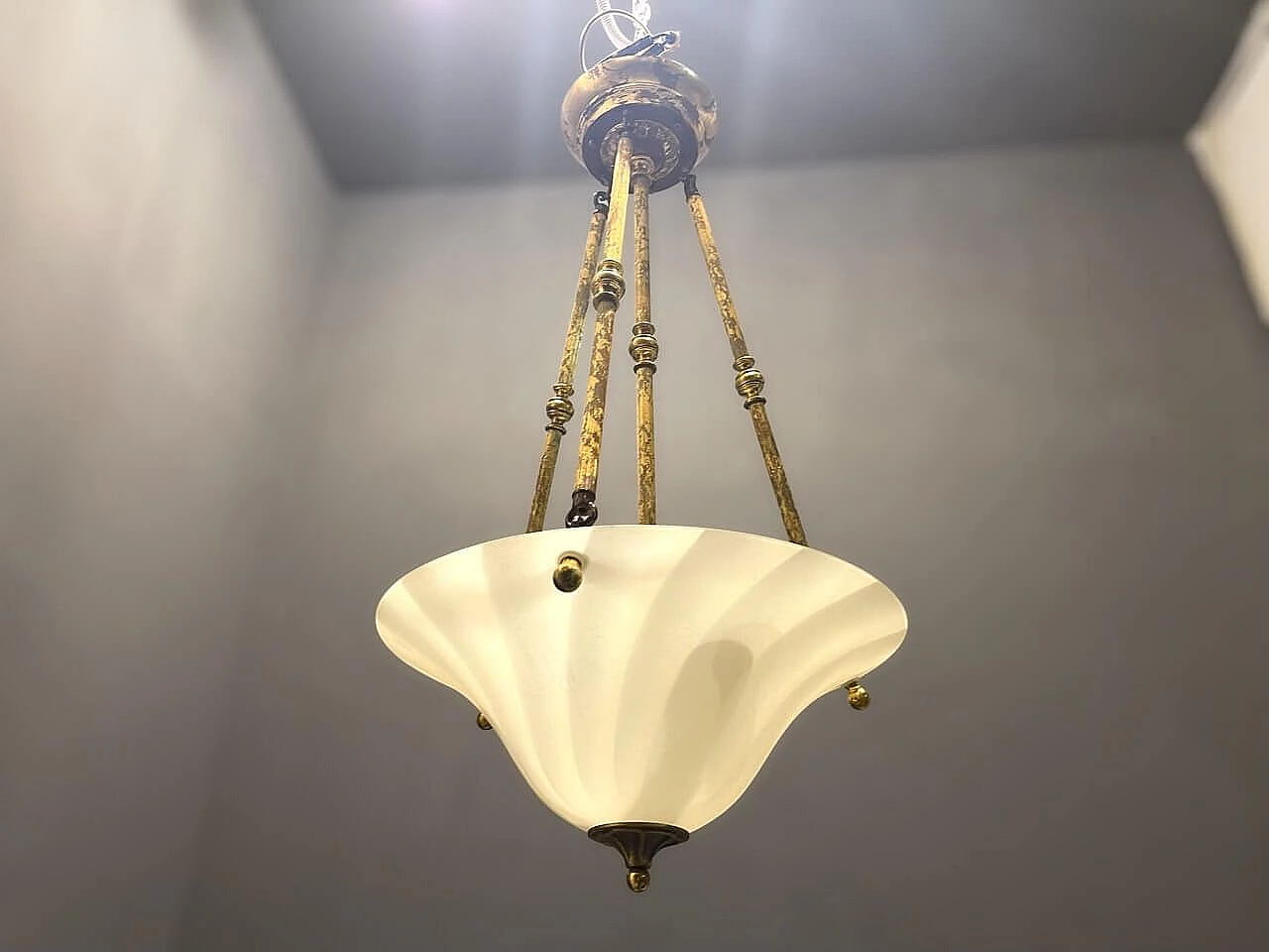 Pair of Murano glass chandeliers, 1980s 2