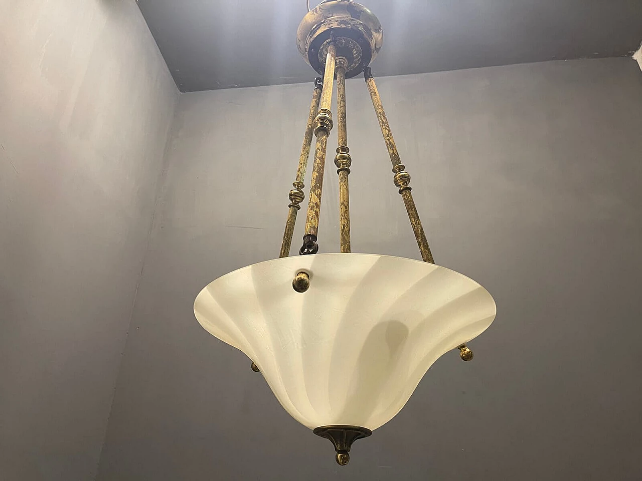 Pair of Murano glass chandeliers, 1980s 3