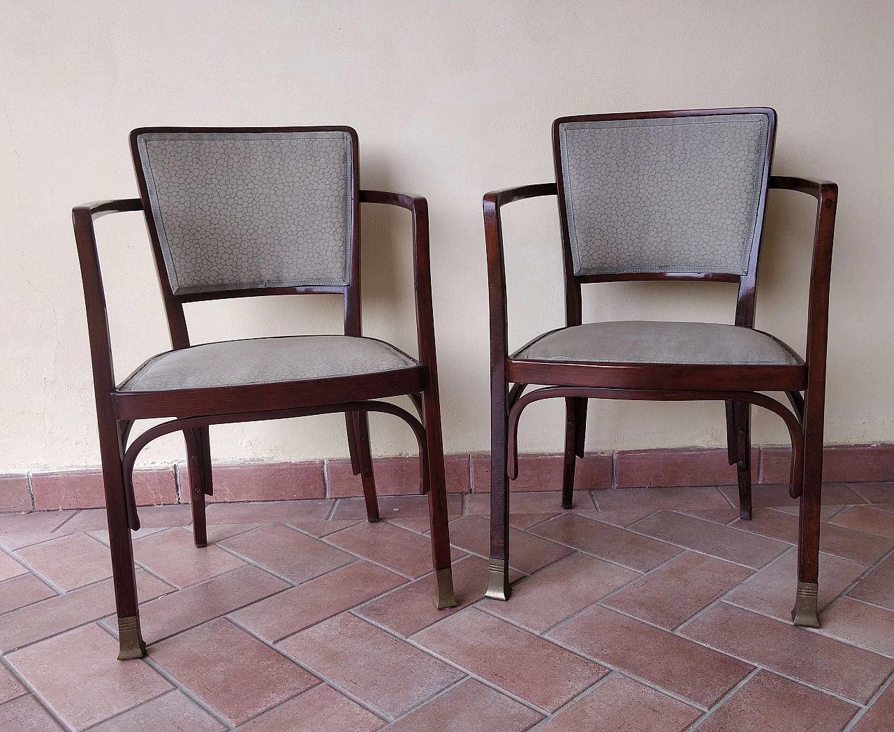 Pair of armchairs by Koloman Moser for J. & J. Kohn, early 20th century 1