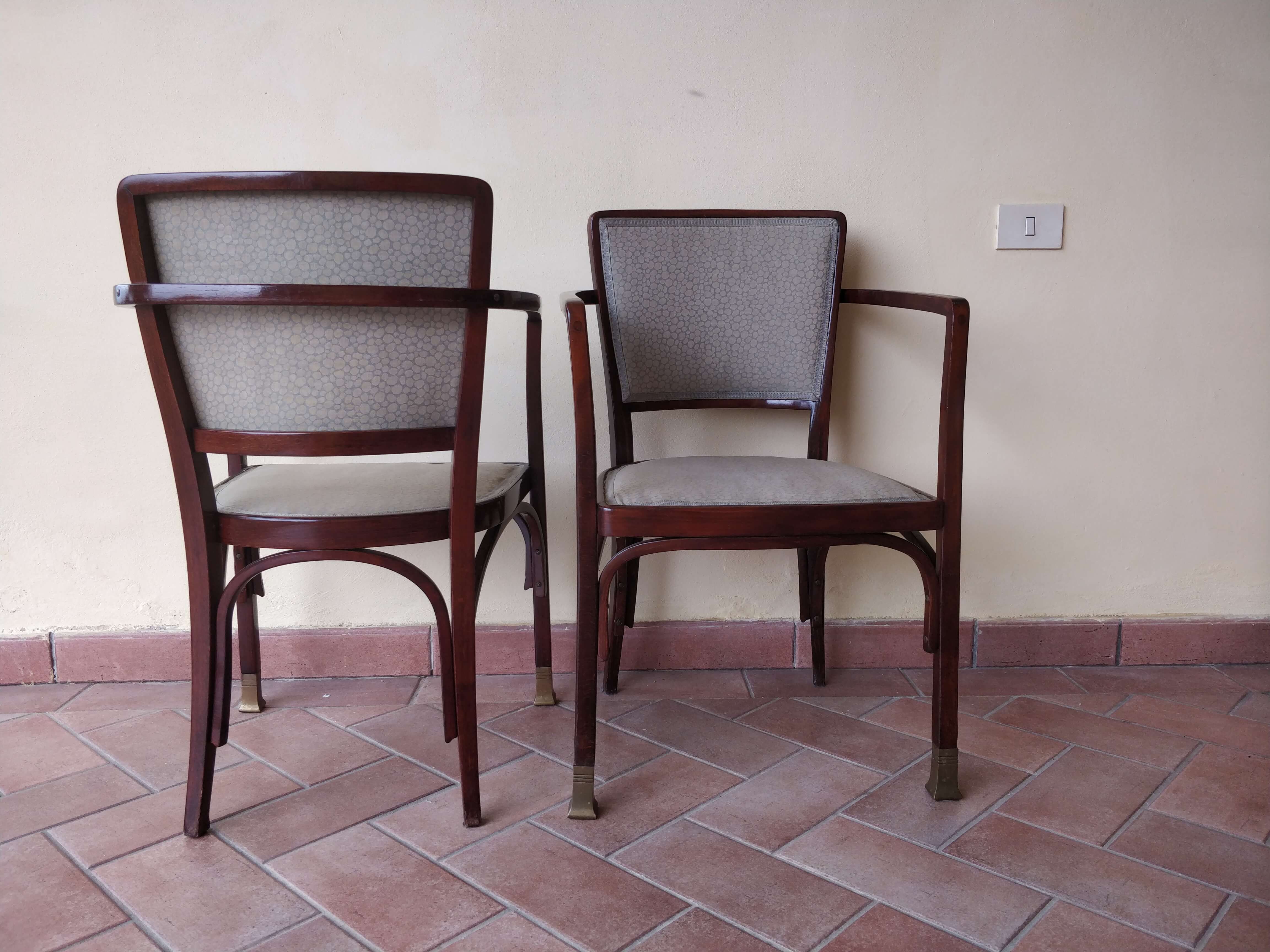Pair of armchairs by Koloman Moser for J. & J. Kohn, early 20th century |  intOndo
