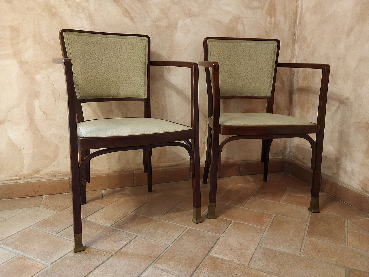Pair of armchairs by Koloman Moser for J. & J. Kohn, early 20th century 7