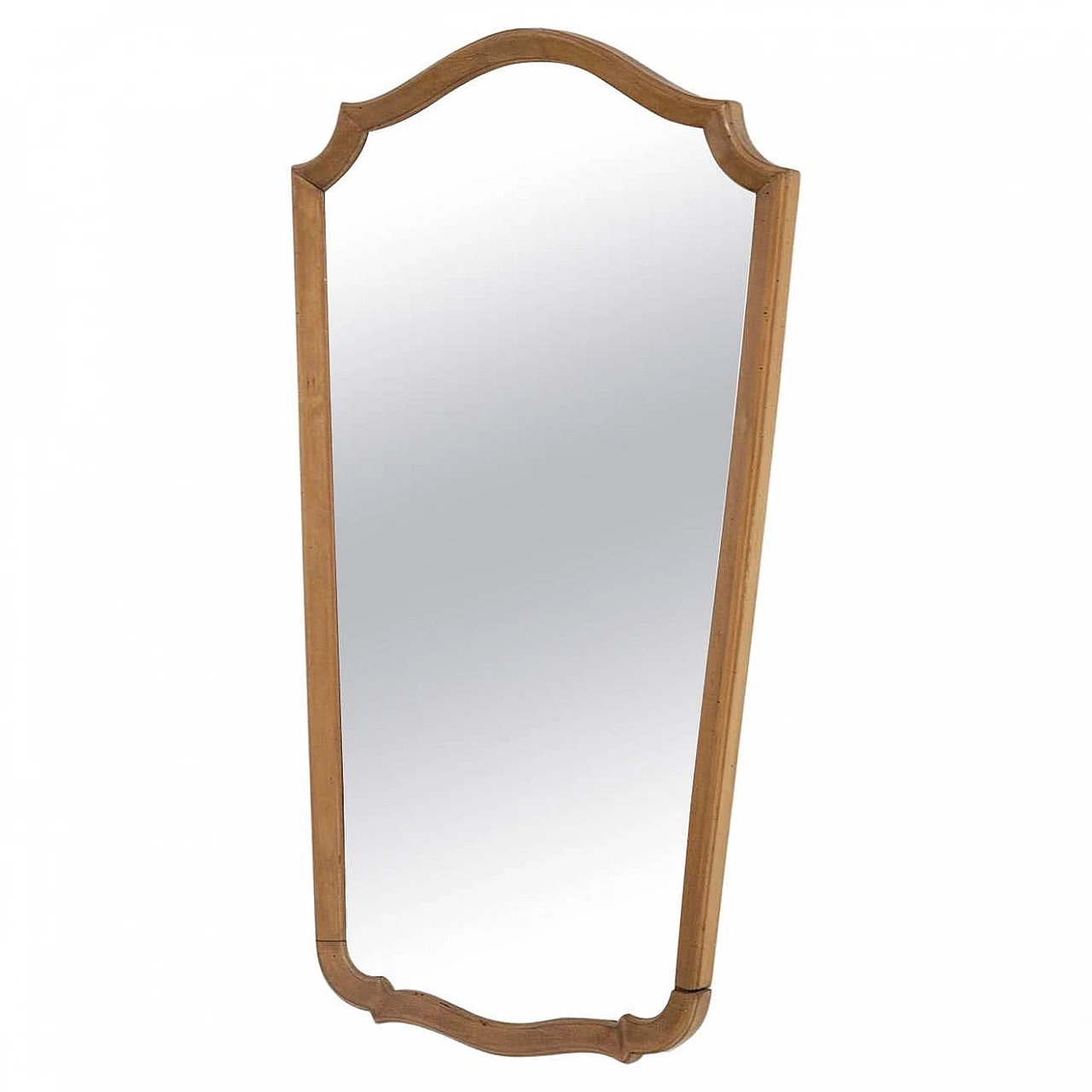 Wooden wall mirror by Paolo Buffa, 1950s 1