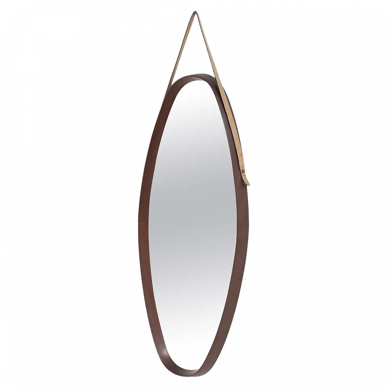 Oval wall mirror by Franco Campo and Carlo Graffi for Home, 1960s 1