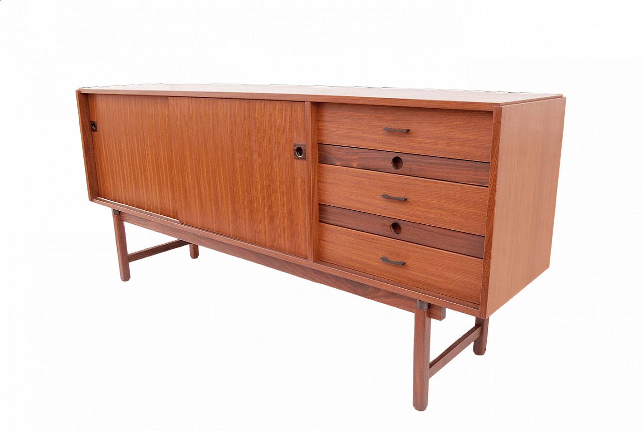 Wood Selex sideboard by Barovero, 1960s 8