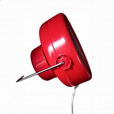 Red Schuko table lamp by Achille Castiglioni for Flos, 1960s