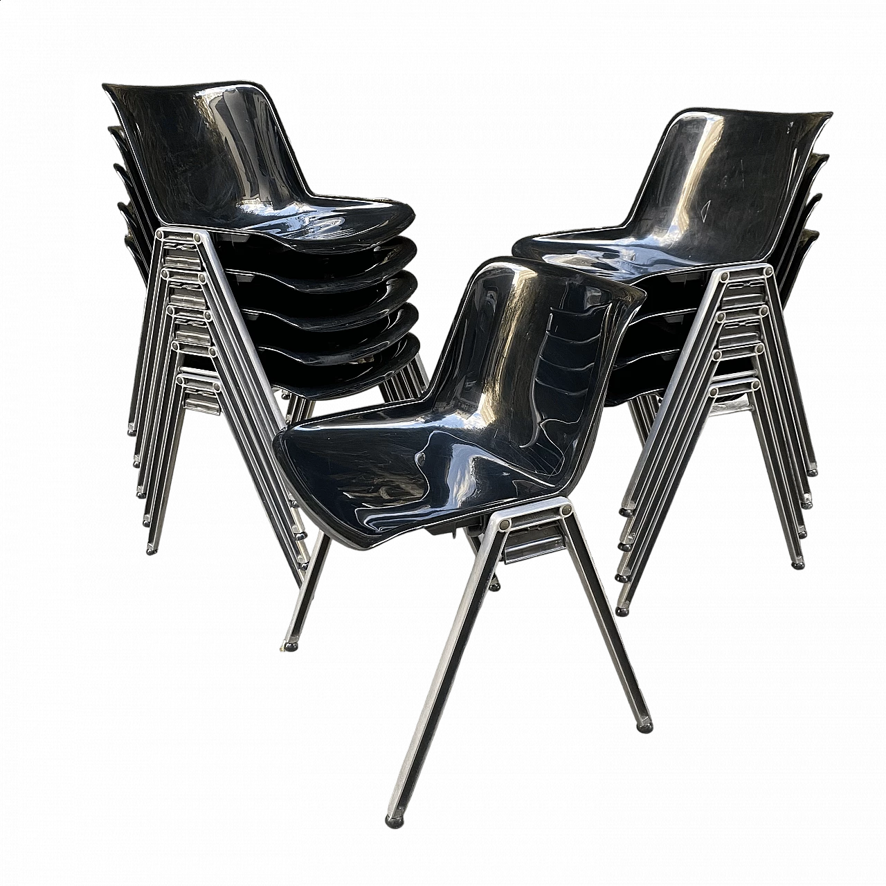 10 Modus chairs by Osvaldo Borsani for Tecno, 1960s 19