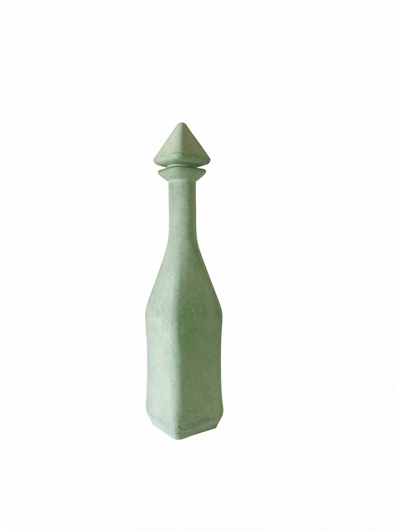 Bottiglia decorativa color verde, anni '60 10