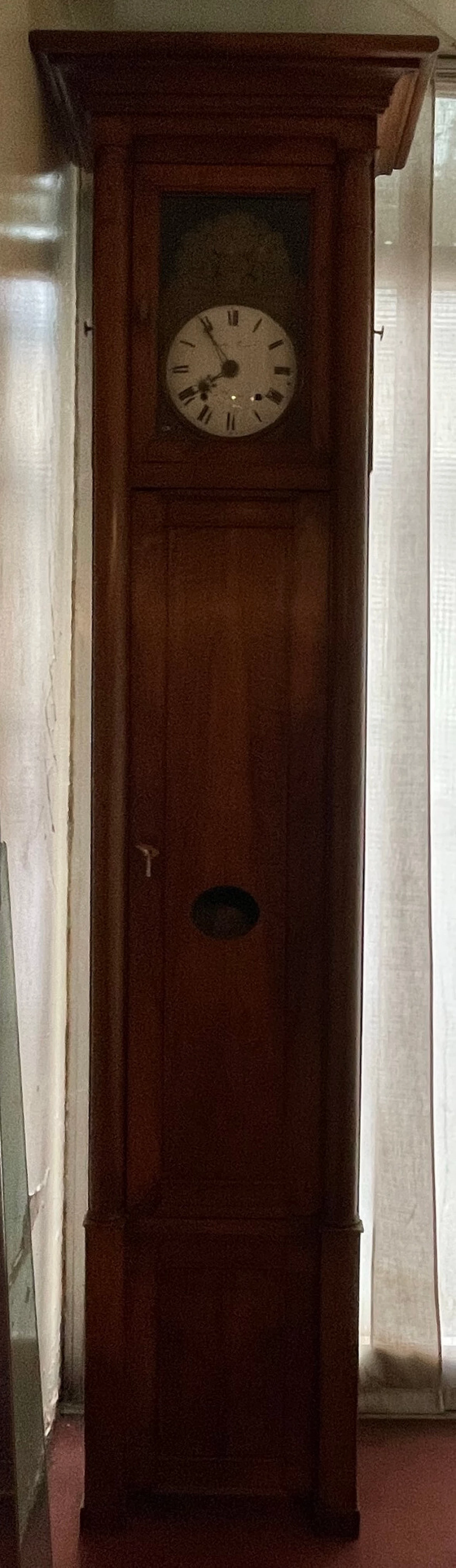 Pendolo in stile Impero in legno, '700 2