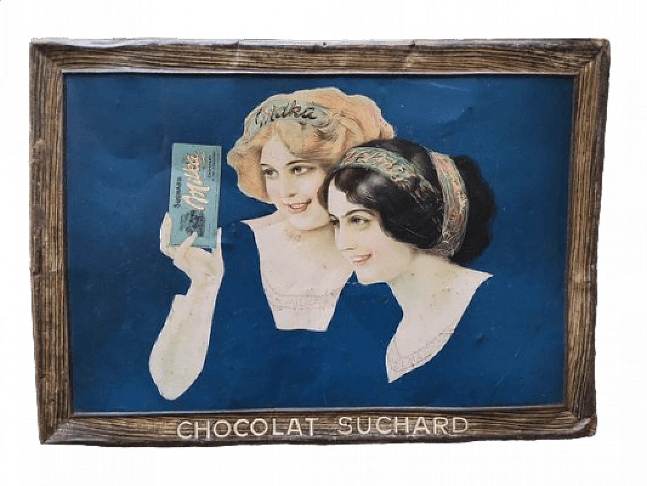 French Chocolate Suchard metal sign, 1930s 9