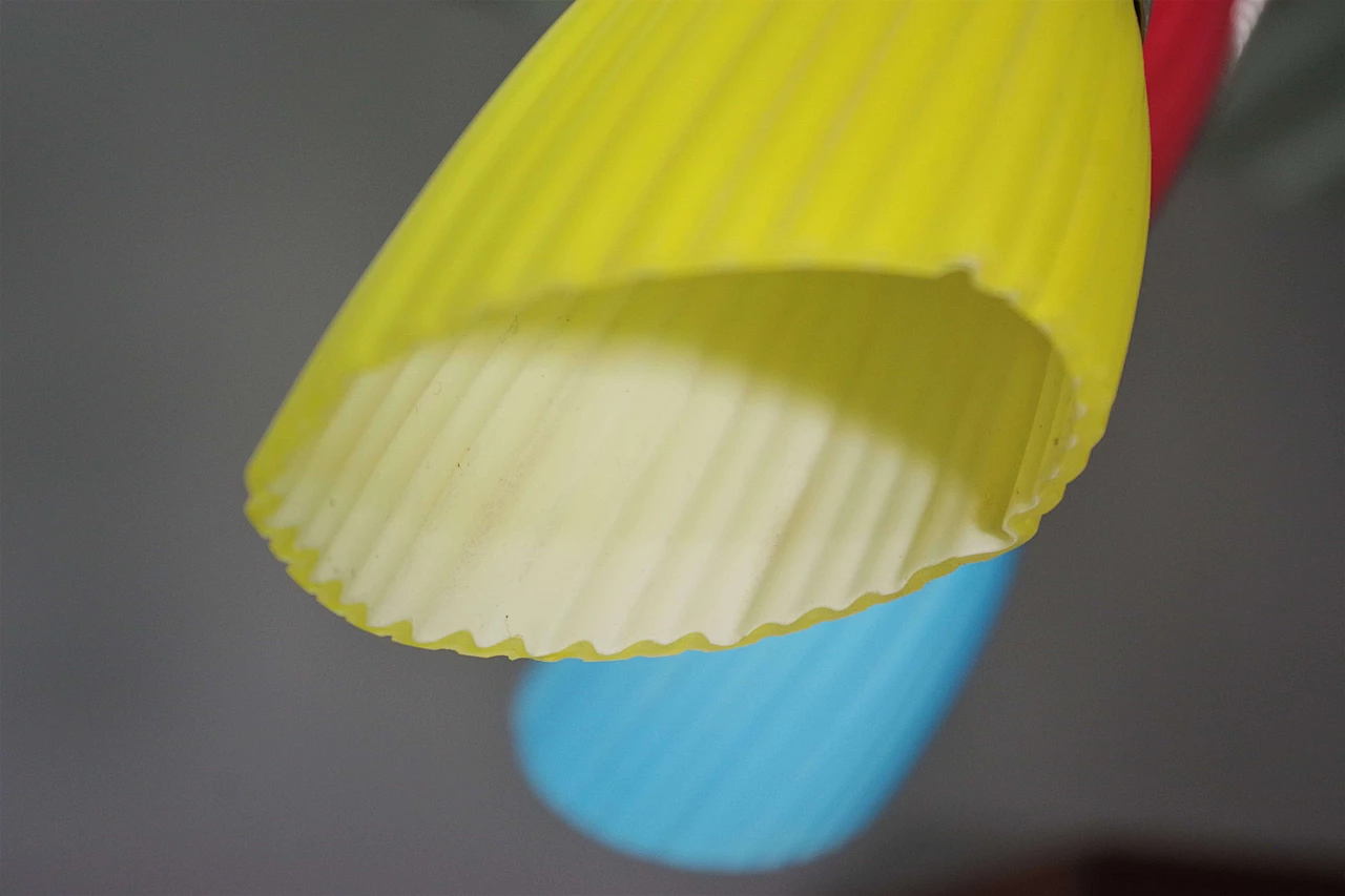 Lampadario De Majo in vetro di Murano collezione Poli Pò, anni '80 2