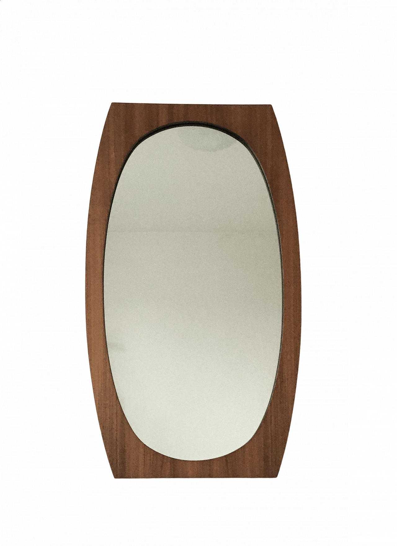 Mirror with teak frame by Gianfranco Frattini, 1960s 6