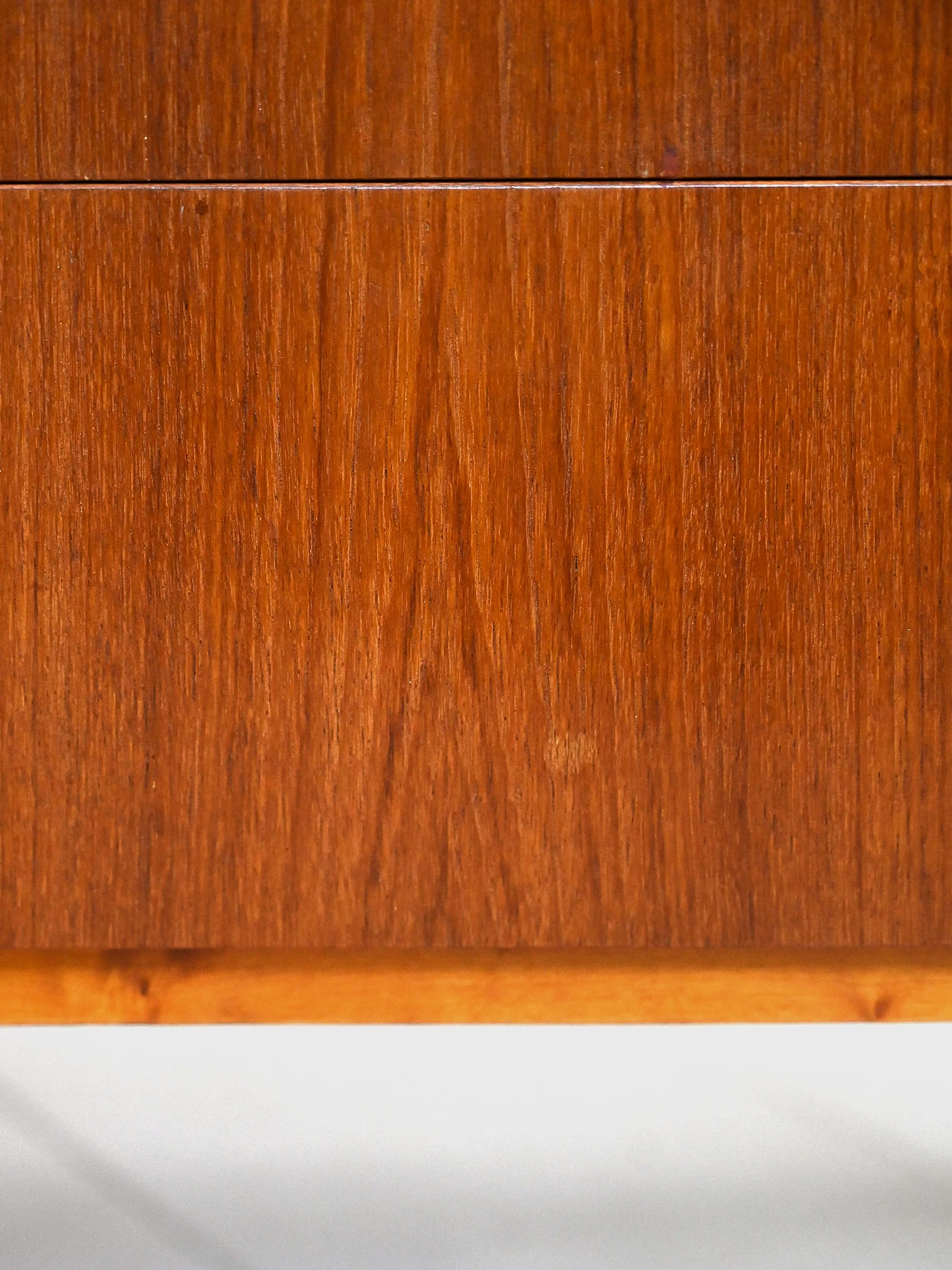 Sécretaire in teak with drawers and pull-out desk, 1960s 14