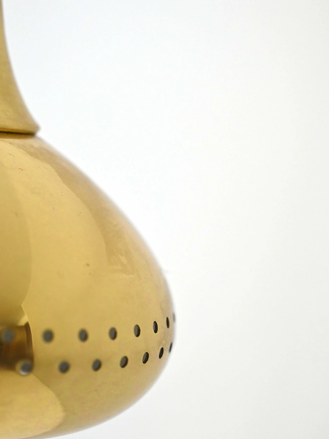 Coppia di lampadari in ottone di Hans-Agne Jakobsson per Markaryd, anni '50 4