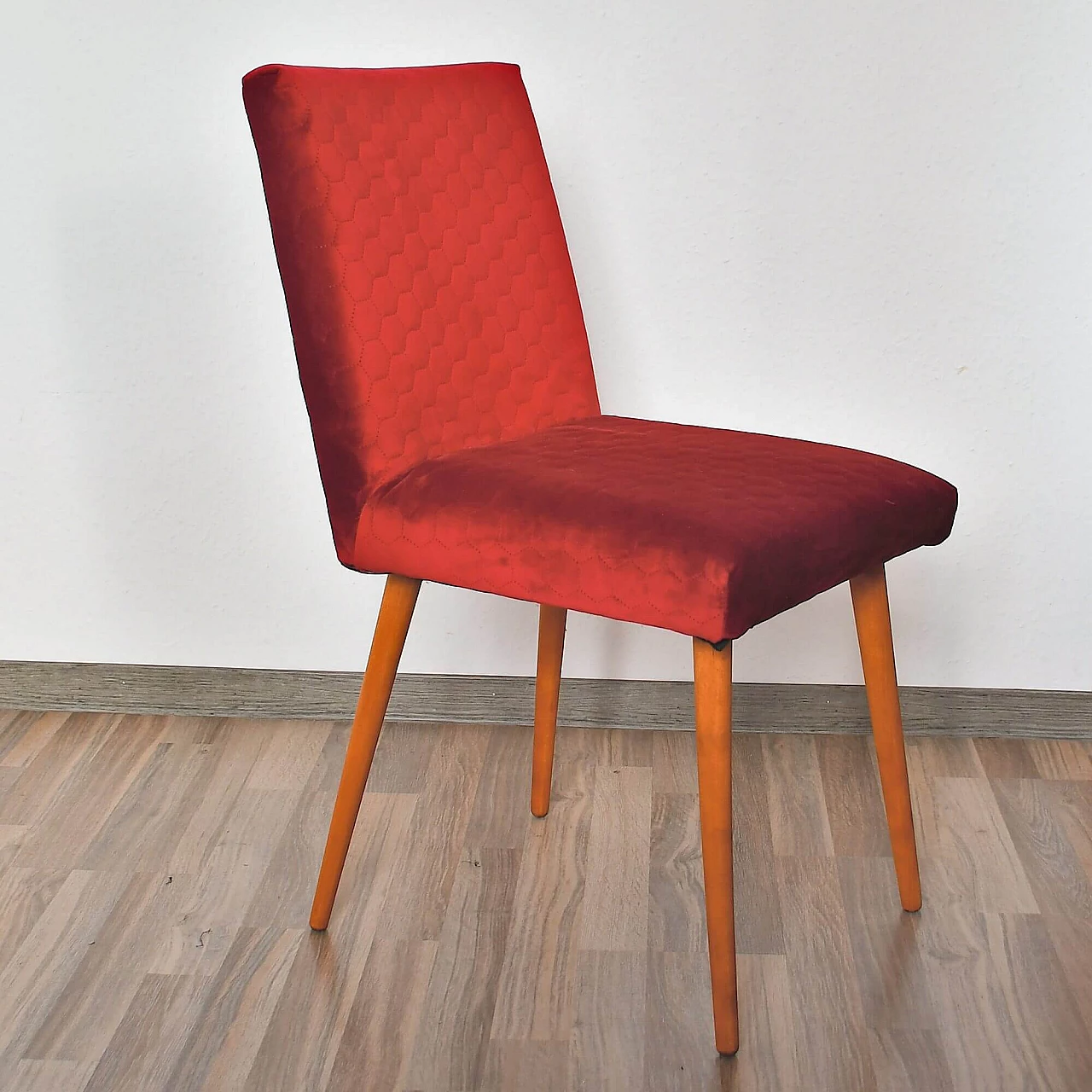200-244 beech upholstered chair for Słupskie Fabryki Mebli, 1970s 1