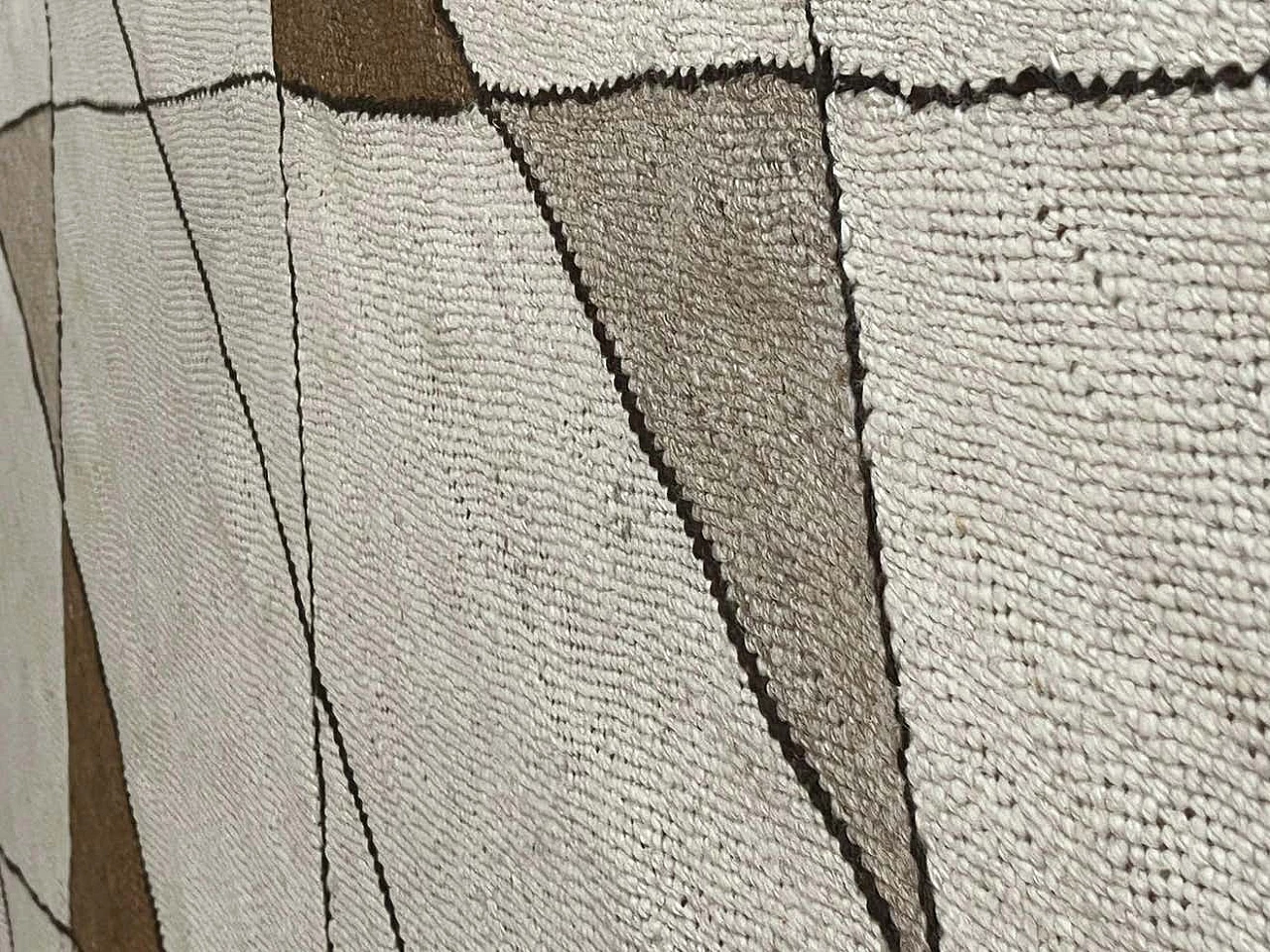 Tappeto Kilim geometrico in lana, anni '70 7