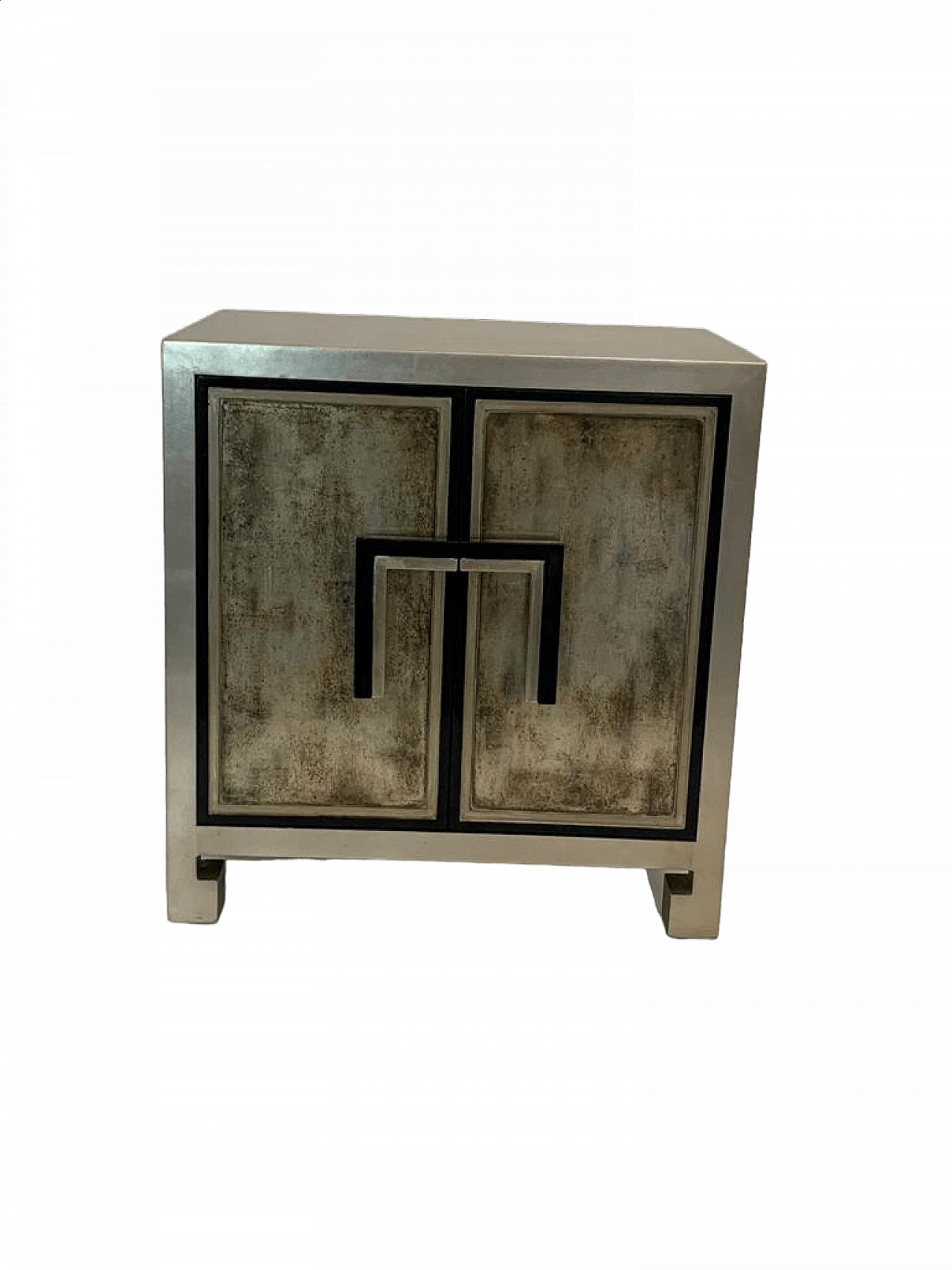 Silver and lacquered wood sideboard by Lam Lee Group, 1990s 12