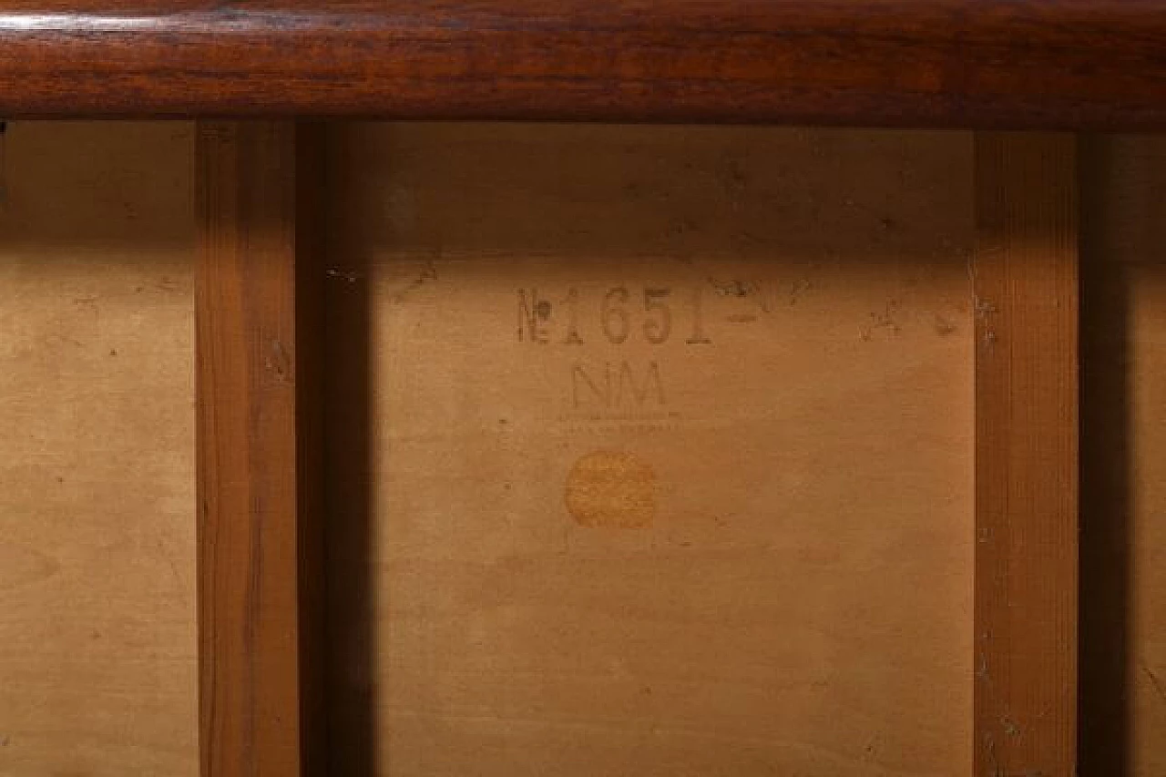 Teak and fabric bench by Ejnar Larsen and Aksel Bender Madsen, 1950s 14