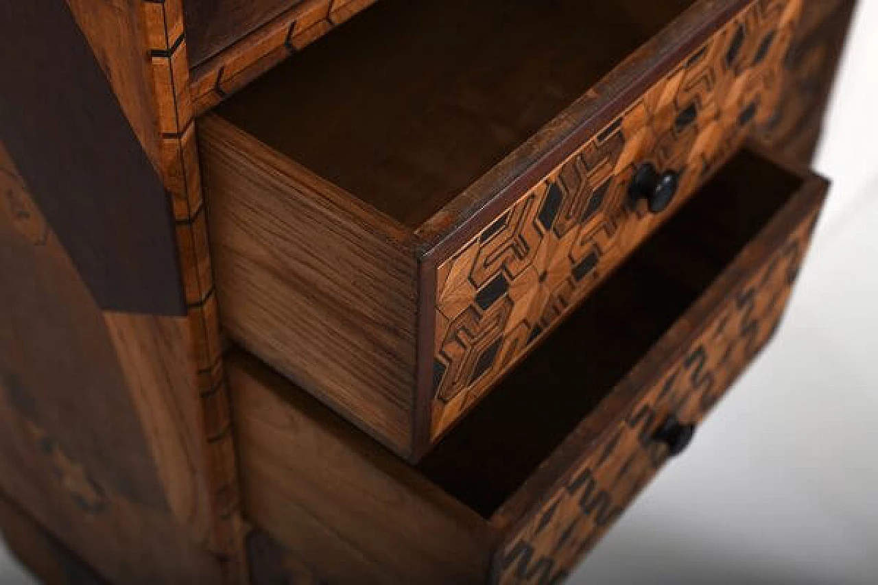 Tansu dresser in inlaid wood, 1920s 16