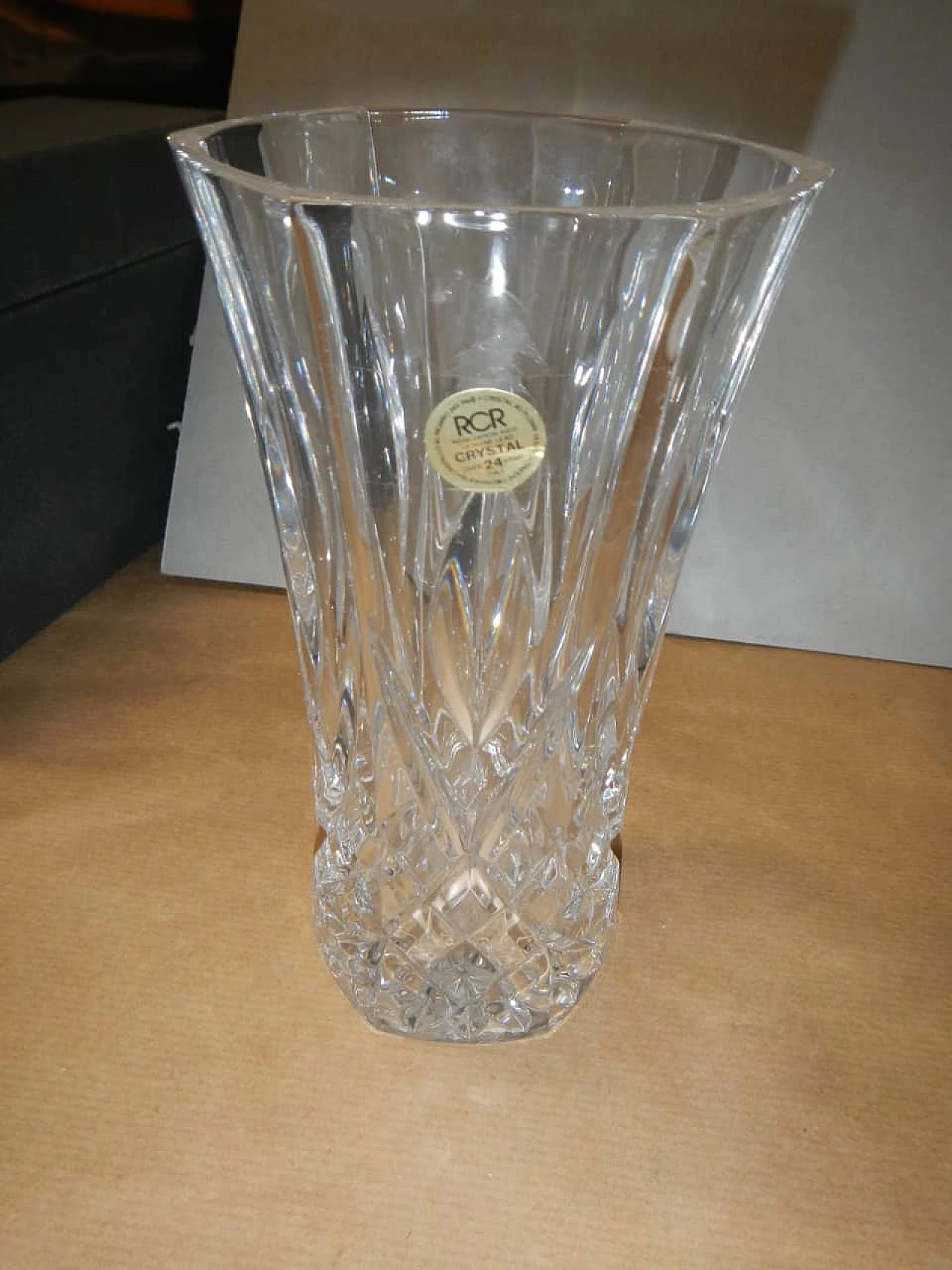 RCB crystal vase, 1980s 1