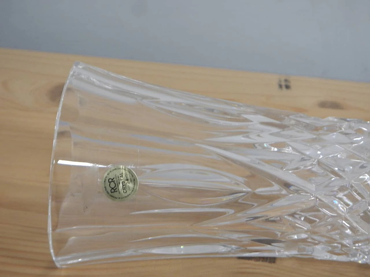 RCB crystal vase, 1980s 4