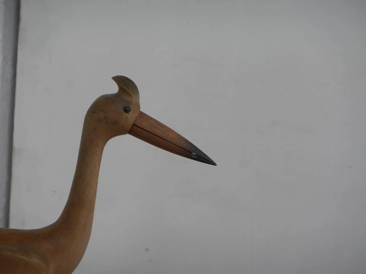 Maple wood and metal ashtray and match box, 1970s 4