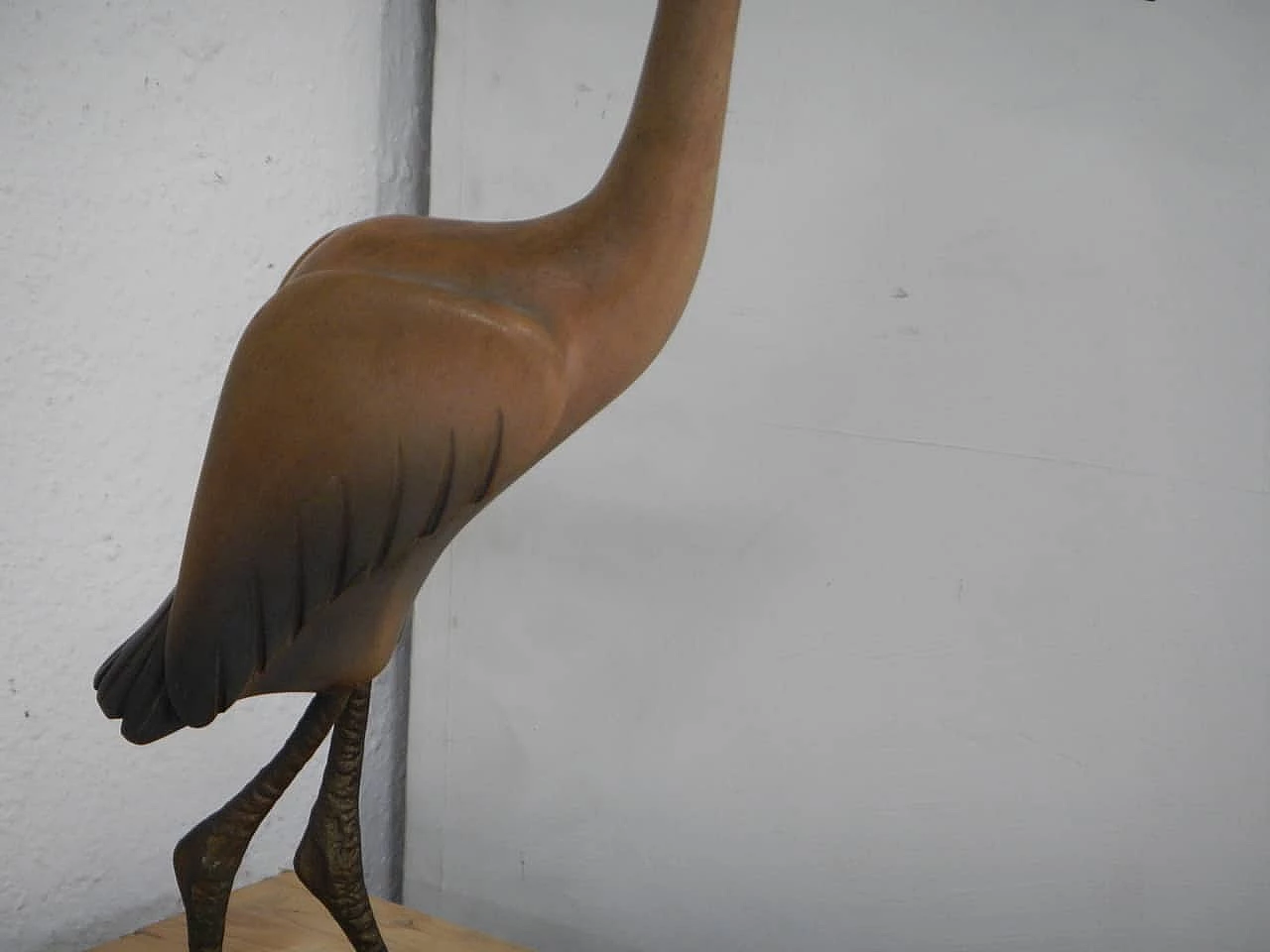 Maple wood and metal ashtray and match box, 1970s 5