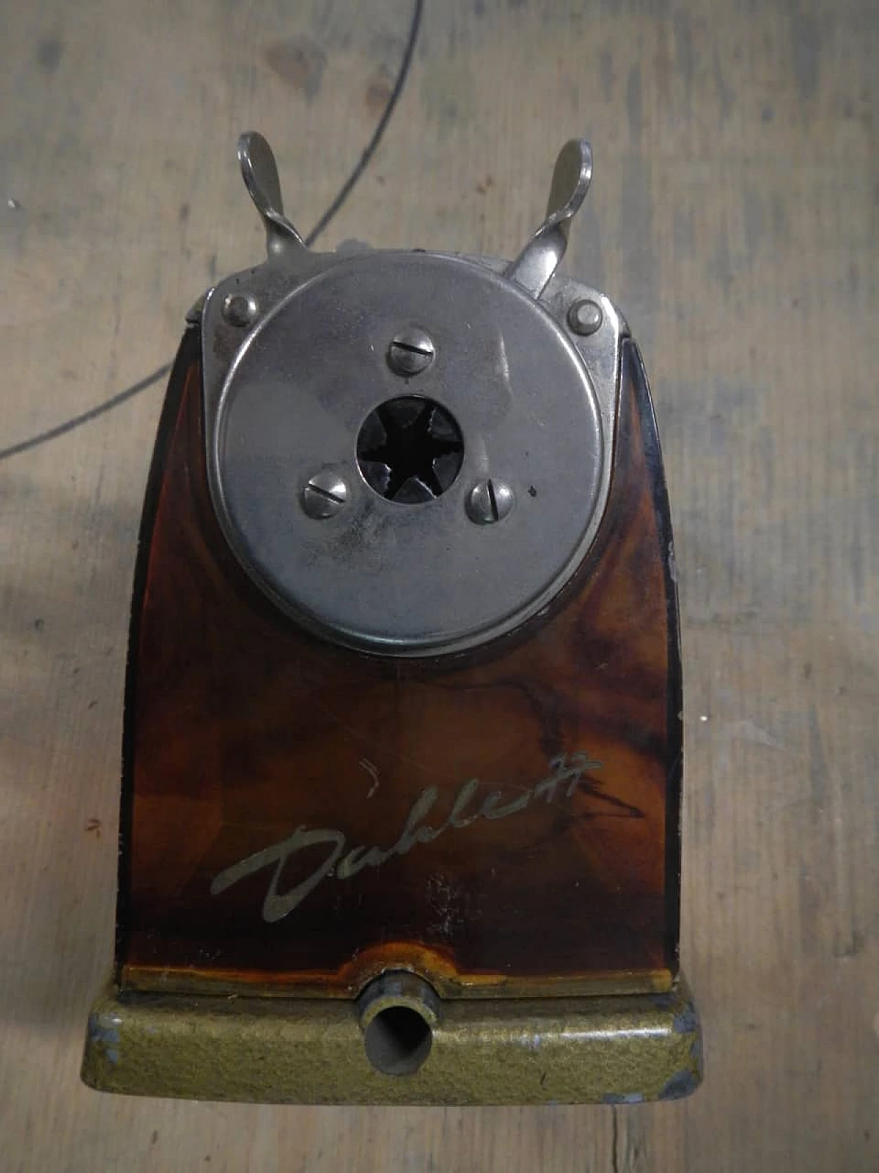 Iron and plastic pencil sharpener by Dablett, 1950s 5