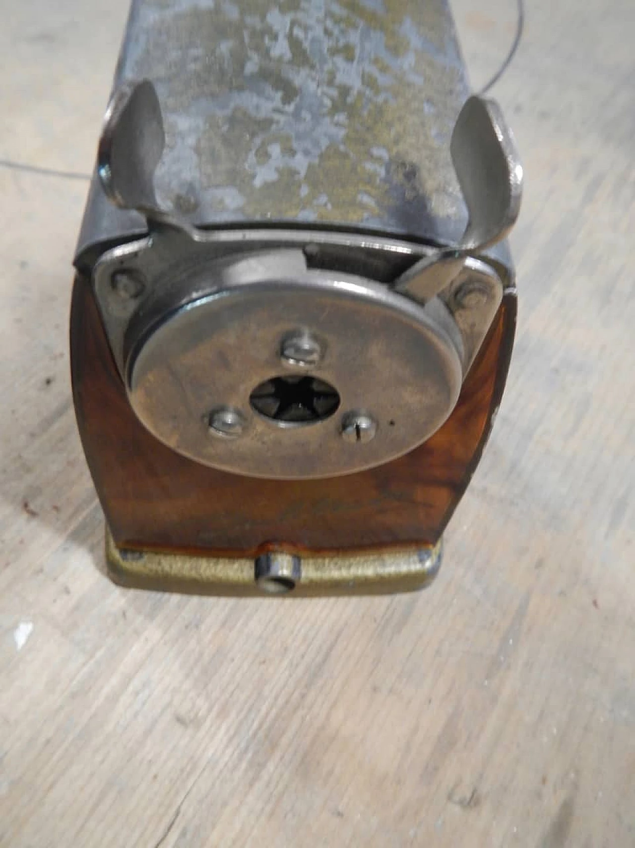 Iron and plastic pencil sharpener by Dablett, 1950s 8