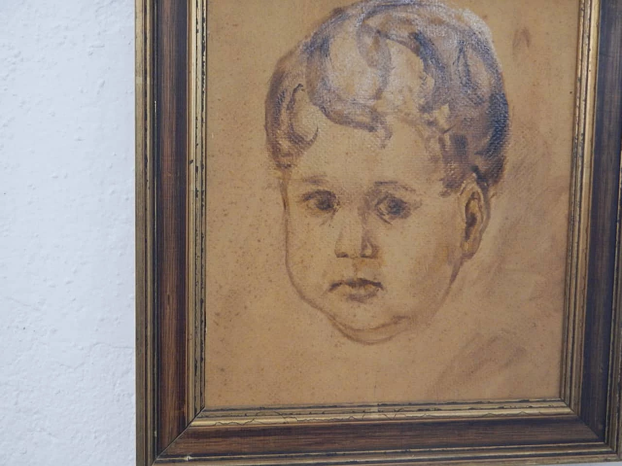 Mina Anselmi, Bimbo, dipinto a olio su compensato, anni '40 3