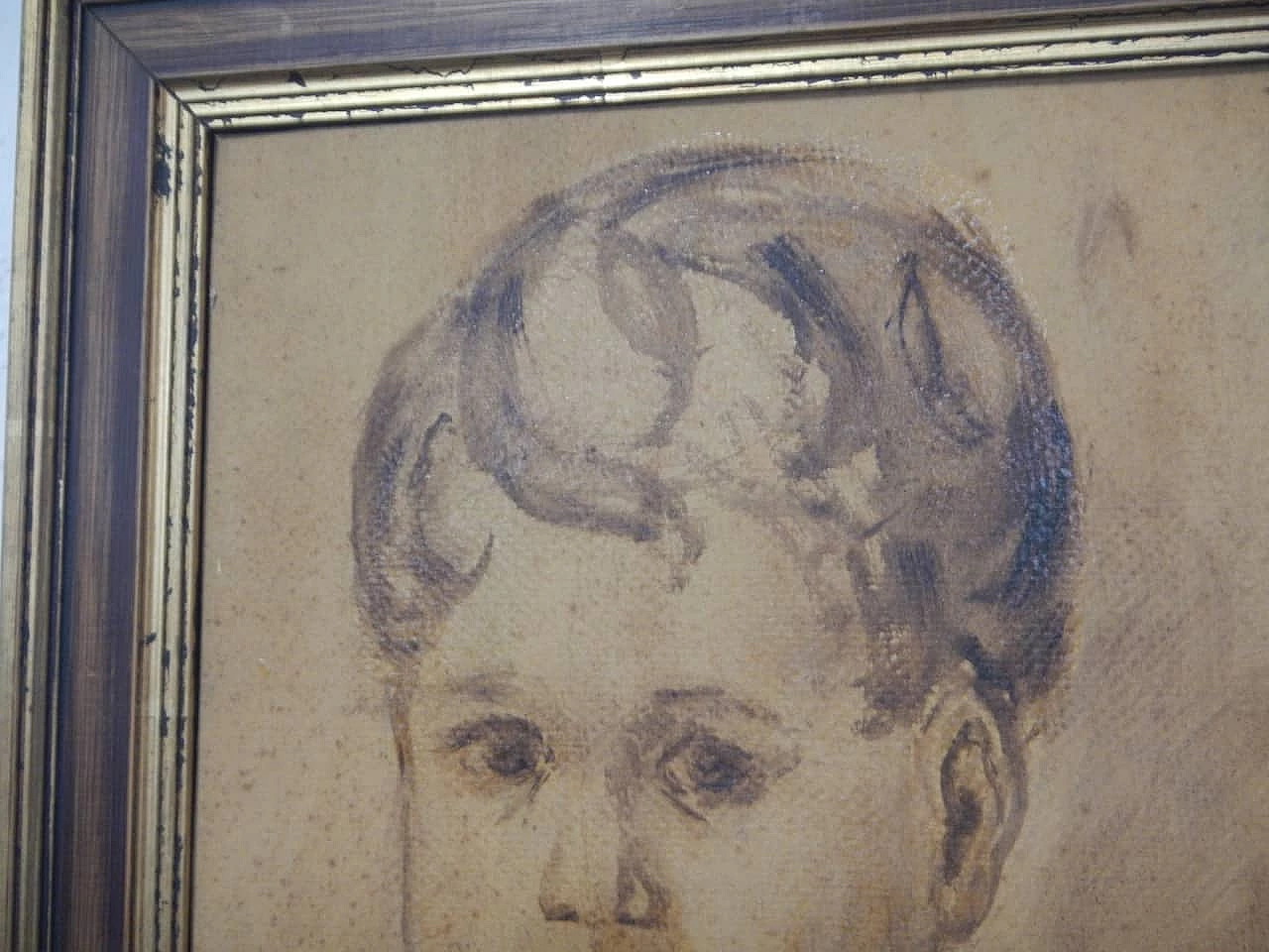 Mina Anselmi, Bimbo, dipinto a olio su compensato, anni '40 5