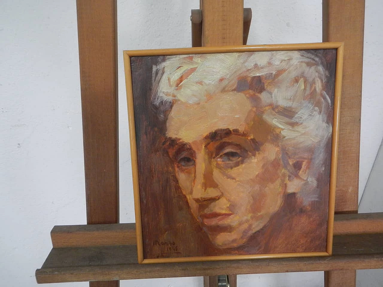 Mina Anselmi, Volto di donna, dipinto a olio su compensato, 1946 1