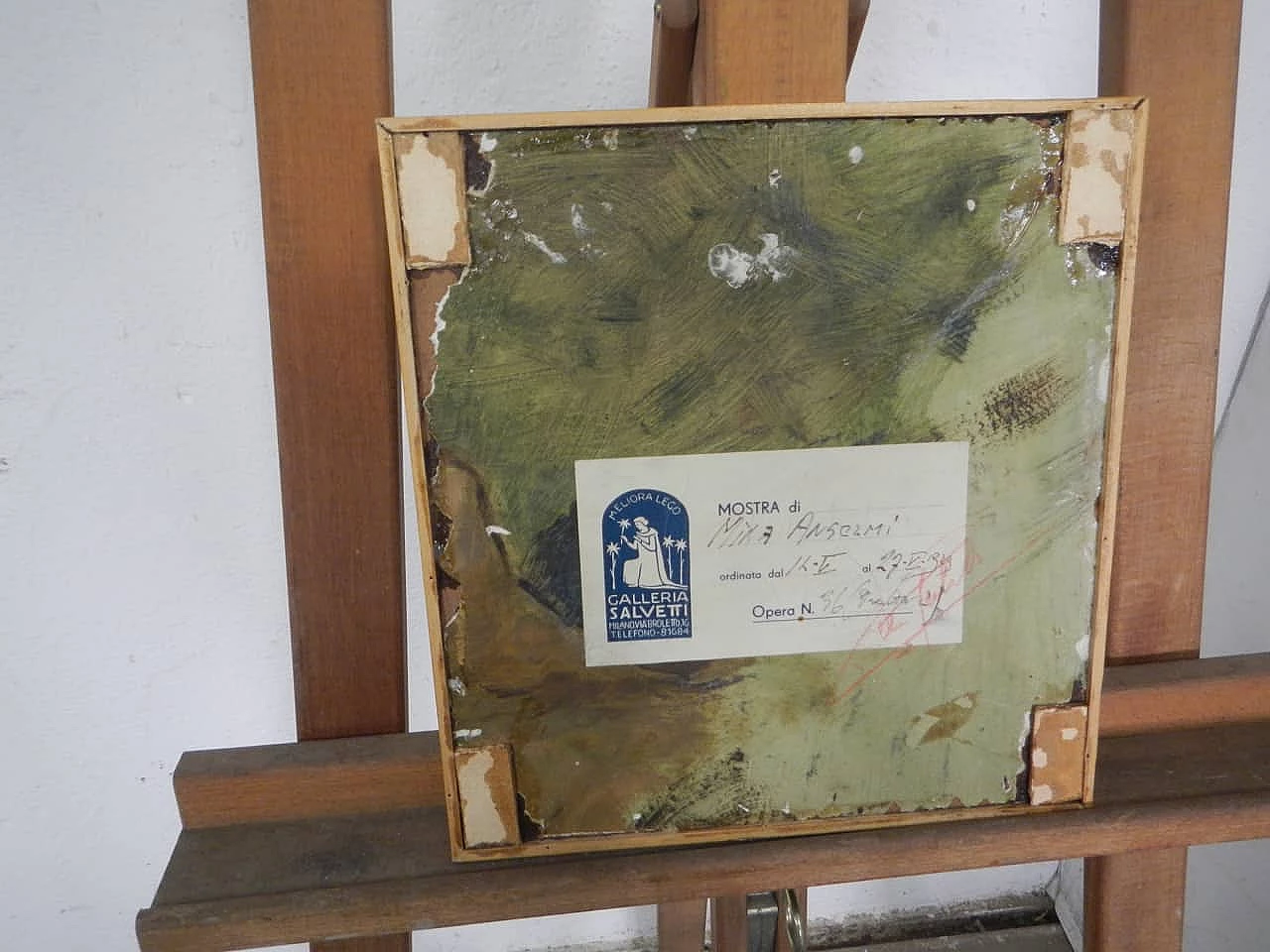 Mina Anselmi, Volto di donna, dipinto a olio su compensato, 1946 8