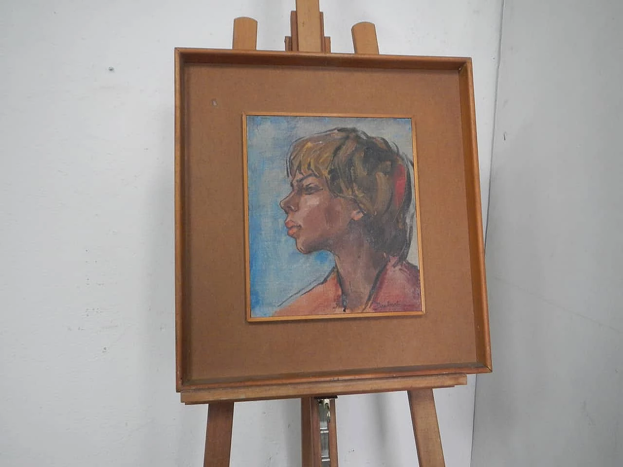 Mina Anselmi, Woman, oil painting on canvas, 1940s 1