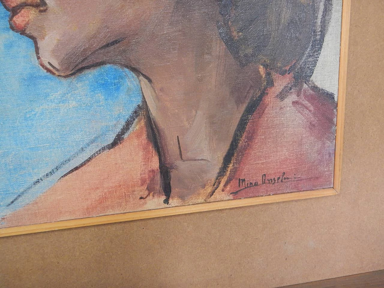 Mina Anselmi, Donna, dipinto a olio su tela, anni '40 5