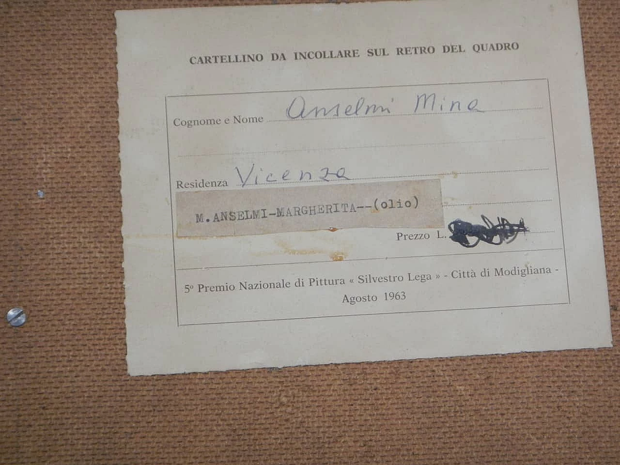 Mina Anselmi, Woman, oil painting on canvas, 1940s 11