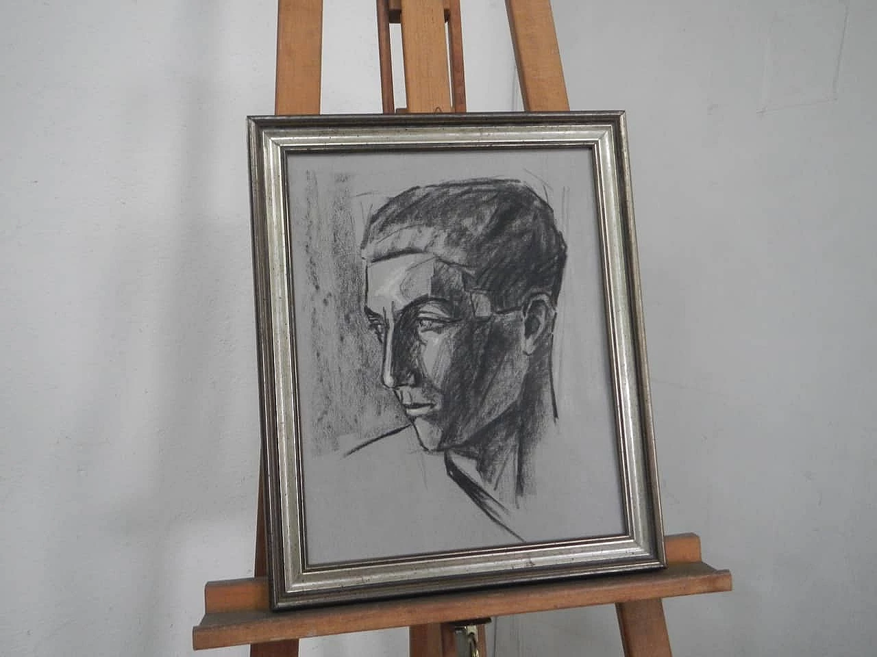 Mina Anselmi, Young man, charcoal on paper, 1940 1