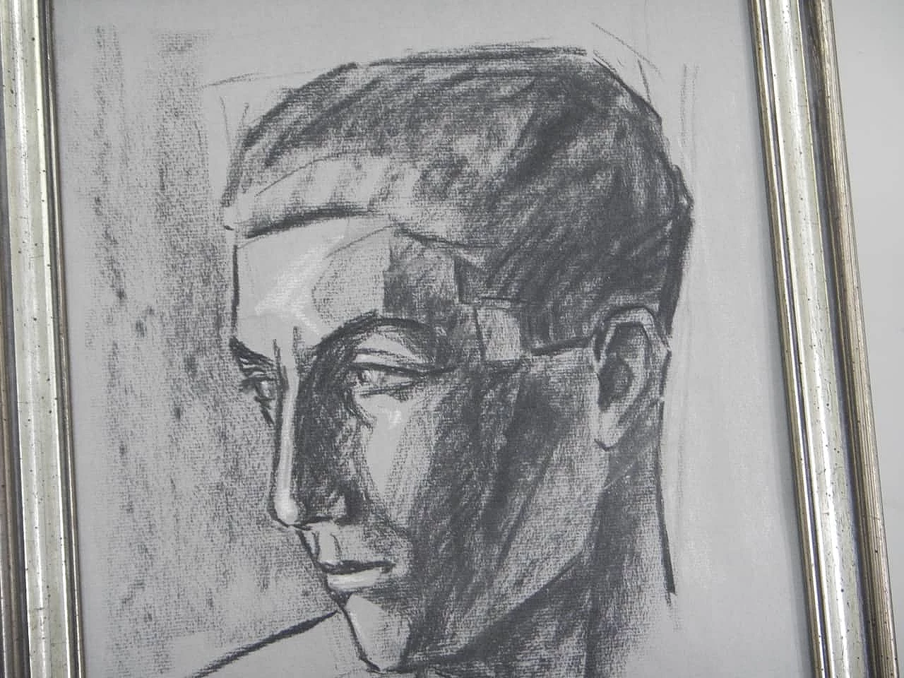 Mina Anselmi, Young man, charcoal on paper, 1940 3