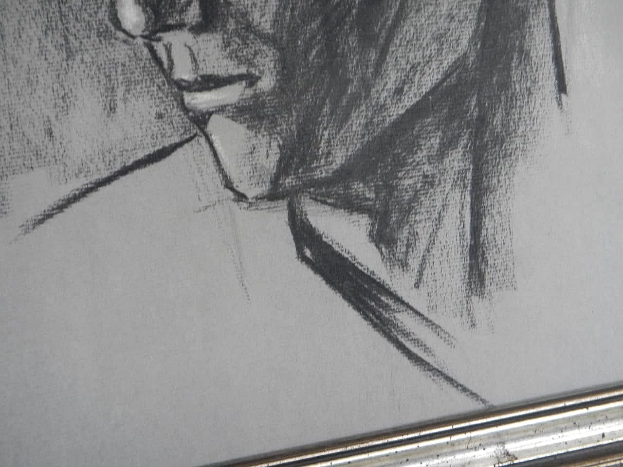 Mina Anselmi, Young man, charcoal on paper, 1940 5