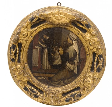 Dipinto della Predica di San Pietro attribuito a Nicolas-André Monsiau, '700