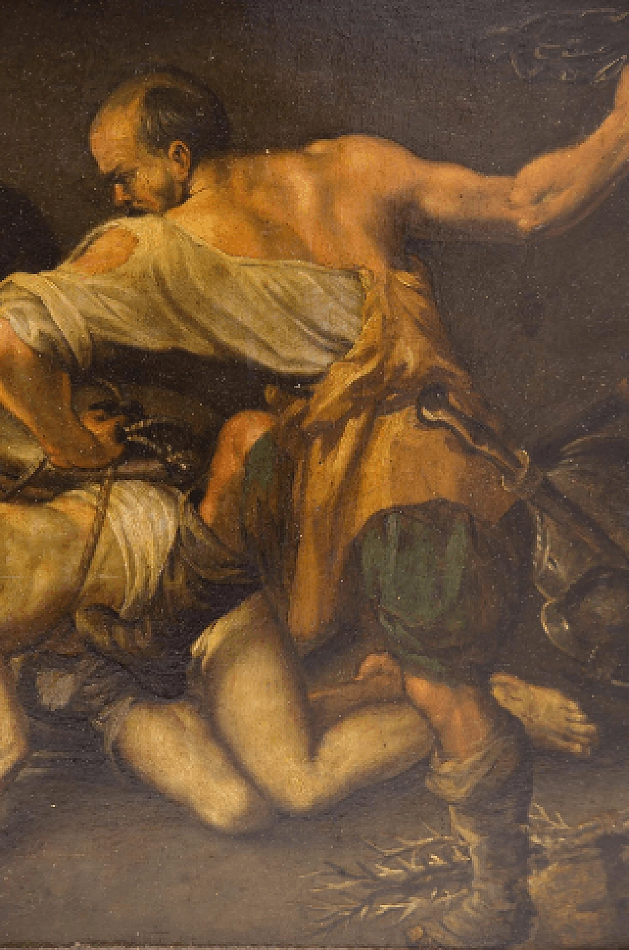 Flagellazione di Cristo, olio su rame, '600 4