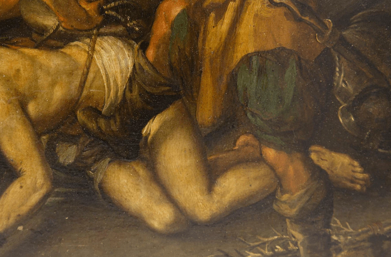 Flagellation of Christ, oil on copper, 17th century 8