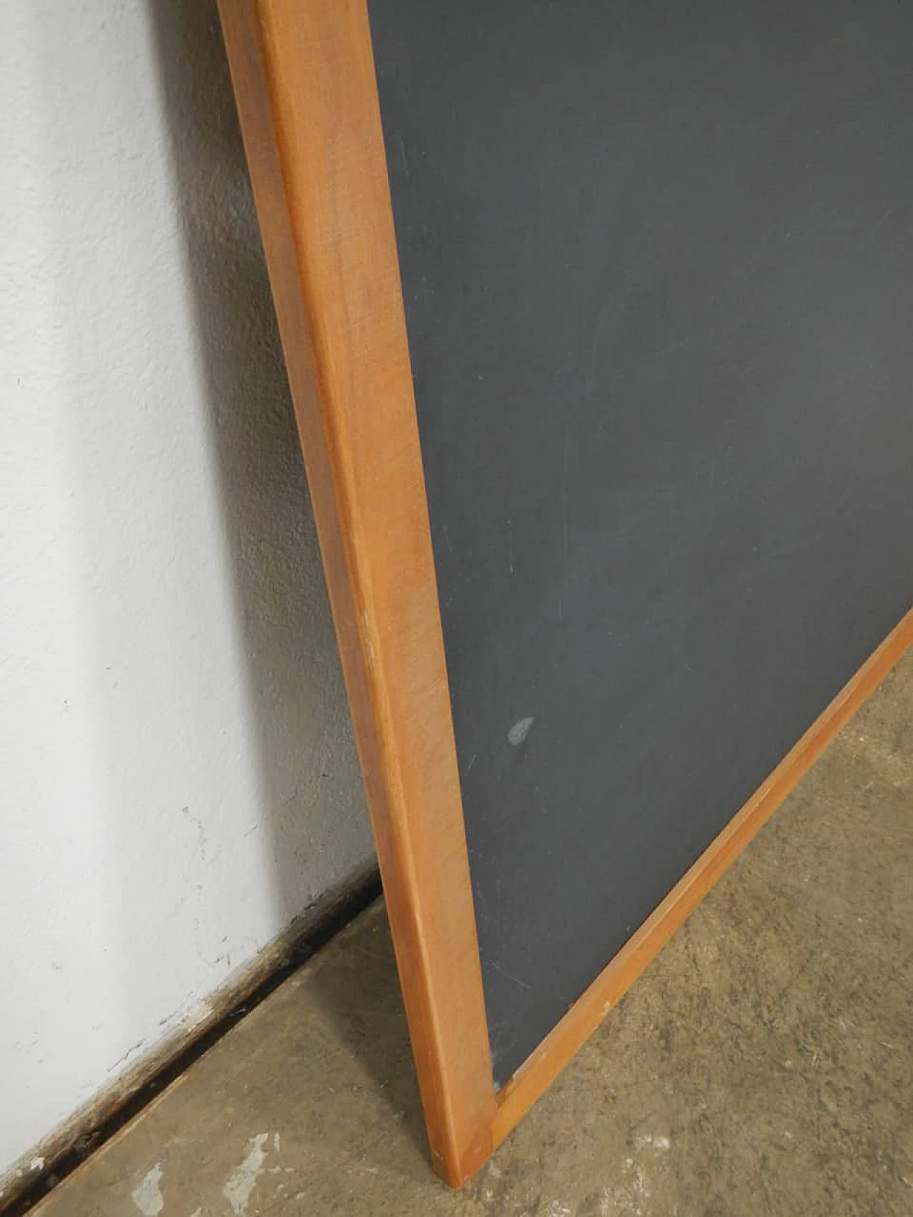 Slate school blackboard with beech frame, 1980s 4