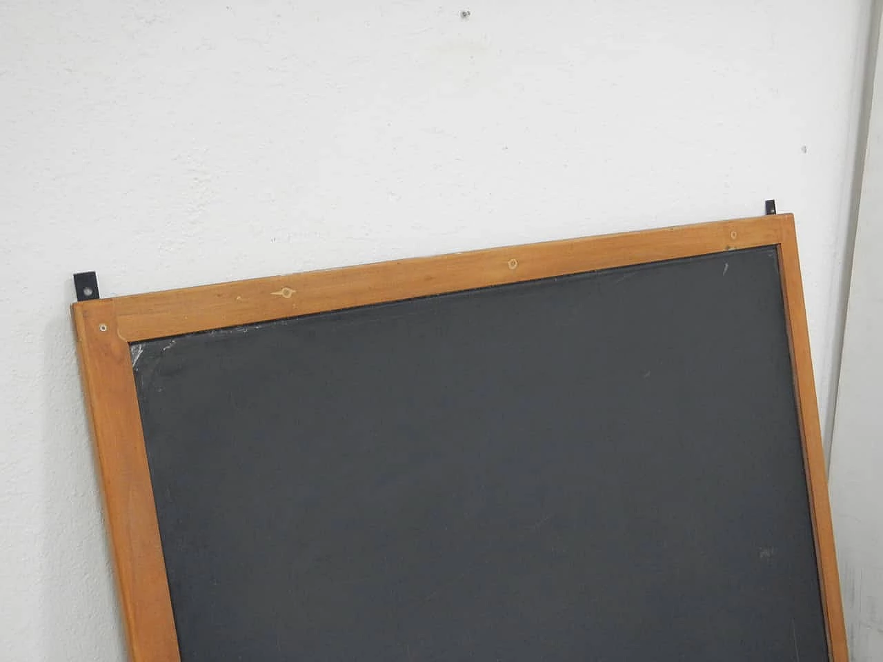 Slate school blackboard with beech frame, 1980s 5