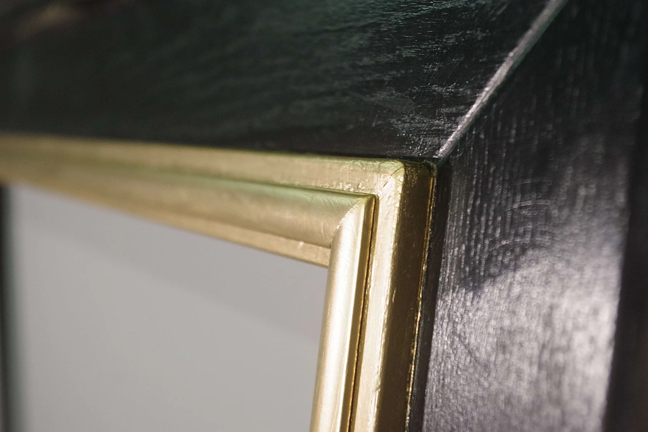 Black and gold painted spruce frame, 1990s 1